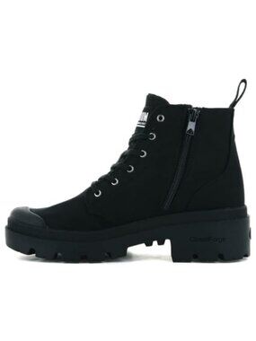 Palladium Canvas Combat Ankle Boots High Top Vegan Platform